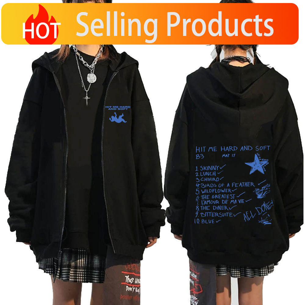 Mens Fashion Zip Up Hoodies - Толстовки на молнии Hit Me Hard