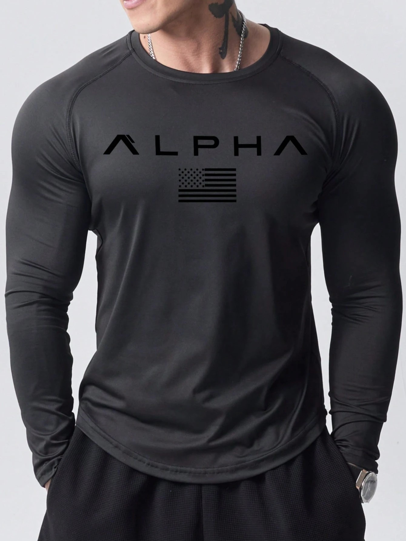 Men'S Fashion T Shirts - Новая мужская футболка с длинными рукавами