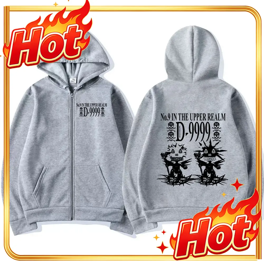 Mens Fashion Zip Up Hoodies - Шведский рэпер Bladee Skate Drain Gang,