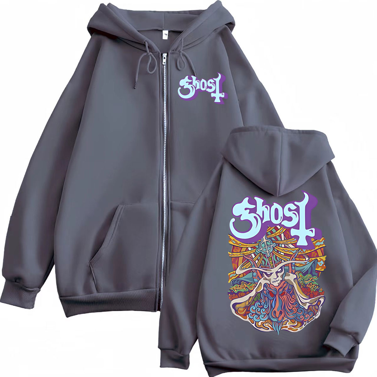 Толстовки с графическим принто – обзор и цена Mens Fashion Zip Up Hoodies