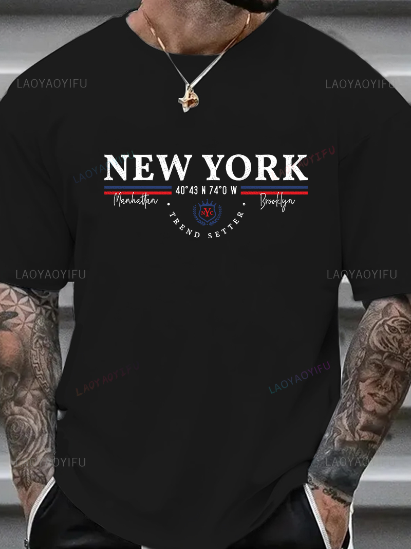 Футболка с рисунком Нью-Йорка, – обзор и цена Men'S Fashion New York