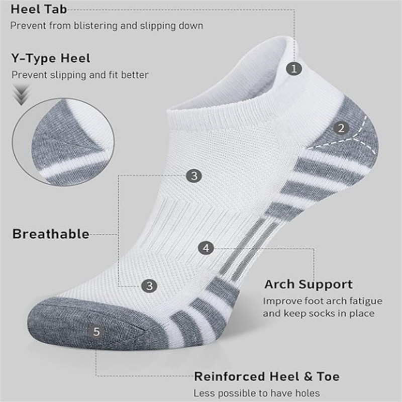 12/24 пары амортизирующих дыша – обзор и цена Socks Ankle Men