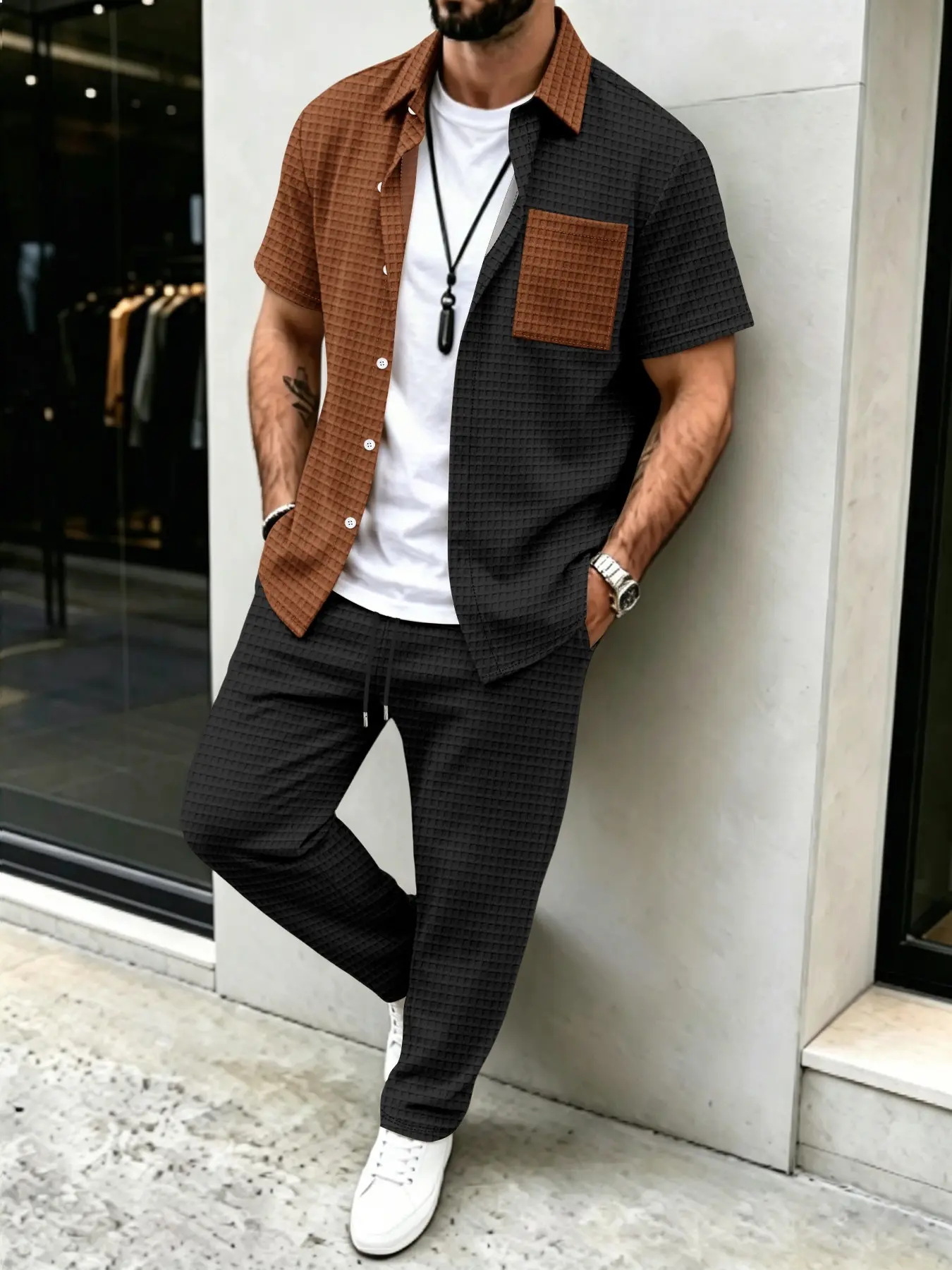 Мужской комплект: рубашка с ва – обзор и цена Mens Fashion Clothes