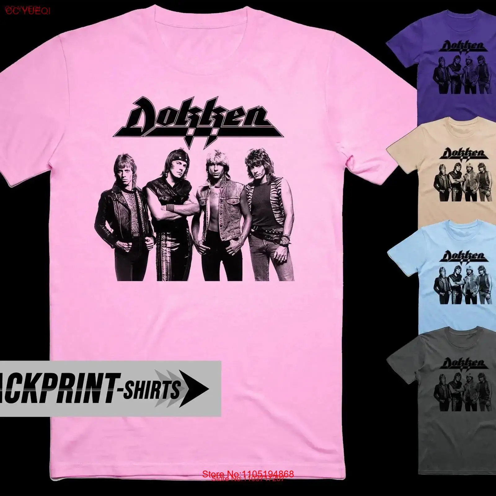 Футболка Dokken из хлопка, муж – обзор и цена Poster Men Fashion